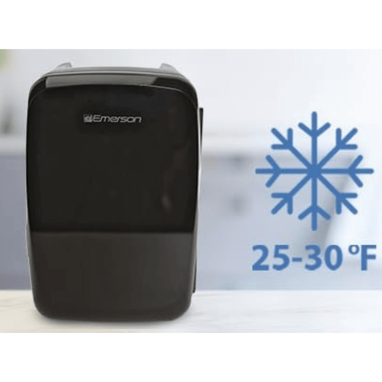 Emerson Portable Mini Fridge Cooler Quiet w Secure Latch