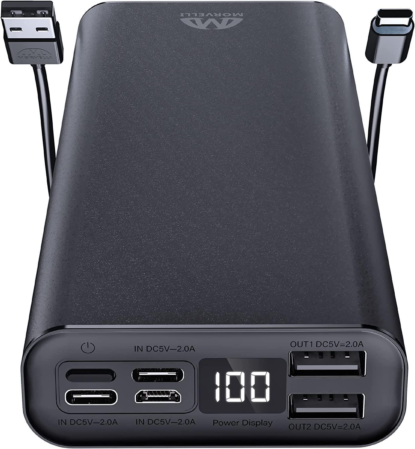 Morvelli PowerGen 20000mAh Smart IQ Power Bank - High-Speed 3-Port Portable Charger