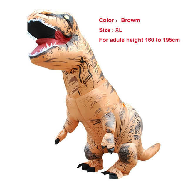 Unique Adult T-REX Inflatable Costume Christmas Cosplay Dinosaur Anima