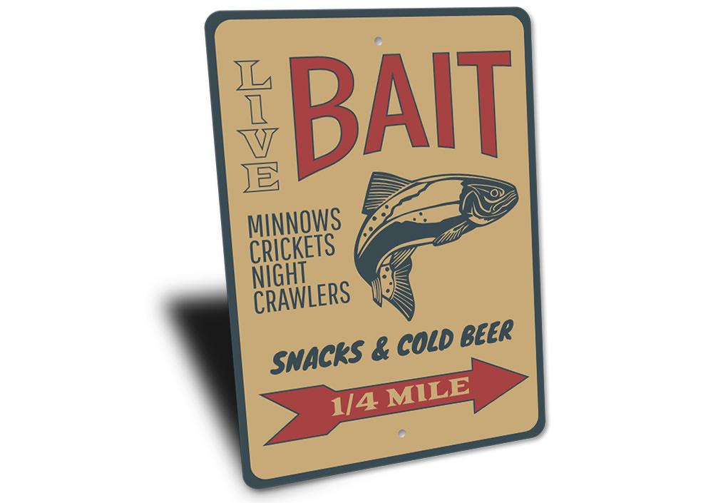 Fishing Bait Sign