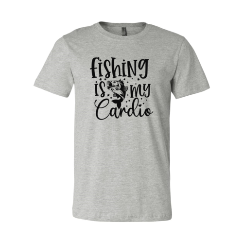 Fishing Is My Cardio Unisex T-Shirt - Comfortable Ring-Spun Cotton Fishing Enthusiast Tee