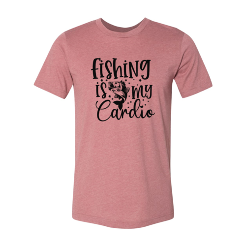 Fishing Is My Cardio Unisex T-Shirt - Comfortable Ring-Spun Cotton Fishing Enthusiast Tee