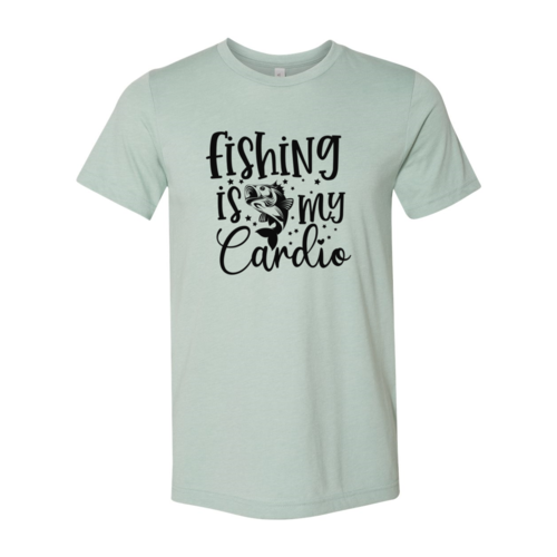 Fishing Is My Cardio Unisex T-Shirt - Comfortable Ring-Spun Cotton Fishing Enthusiast Tee