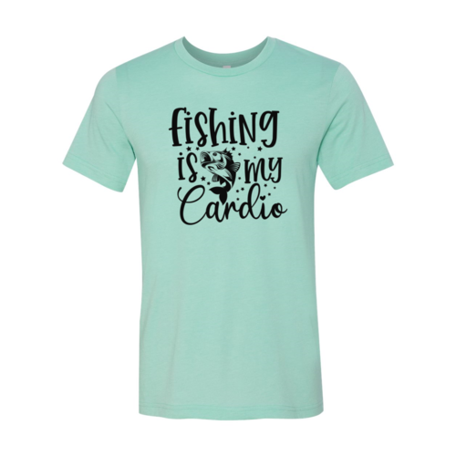 Fishing Is My Cardio Unisex T-Shirt - Comfortable Ring-Spun Cotton Fishing Enthusiast Tee