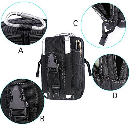 Tactical MOLLE EDC Utility Pouch - Compact Multi-Purpose Waist Bag (600D/1000D)