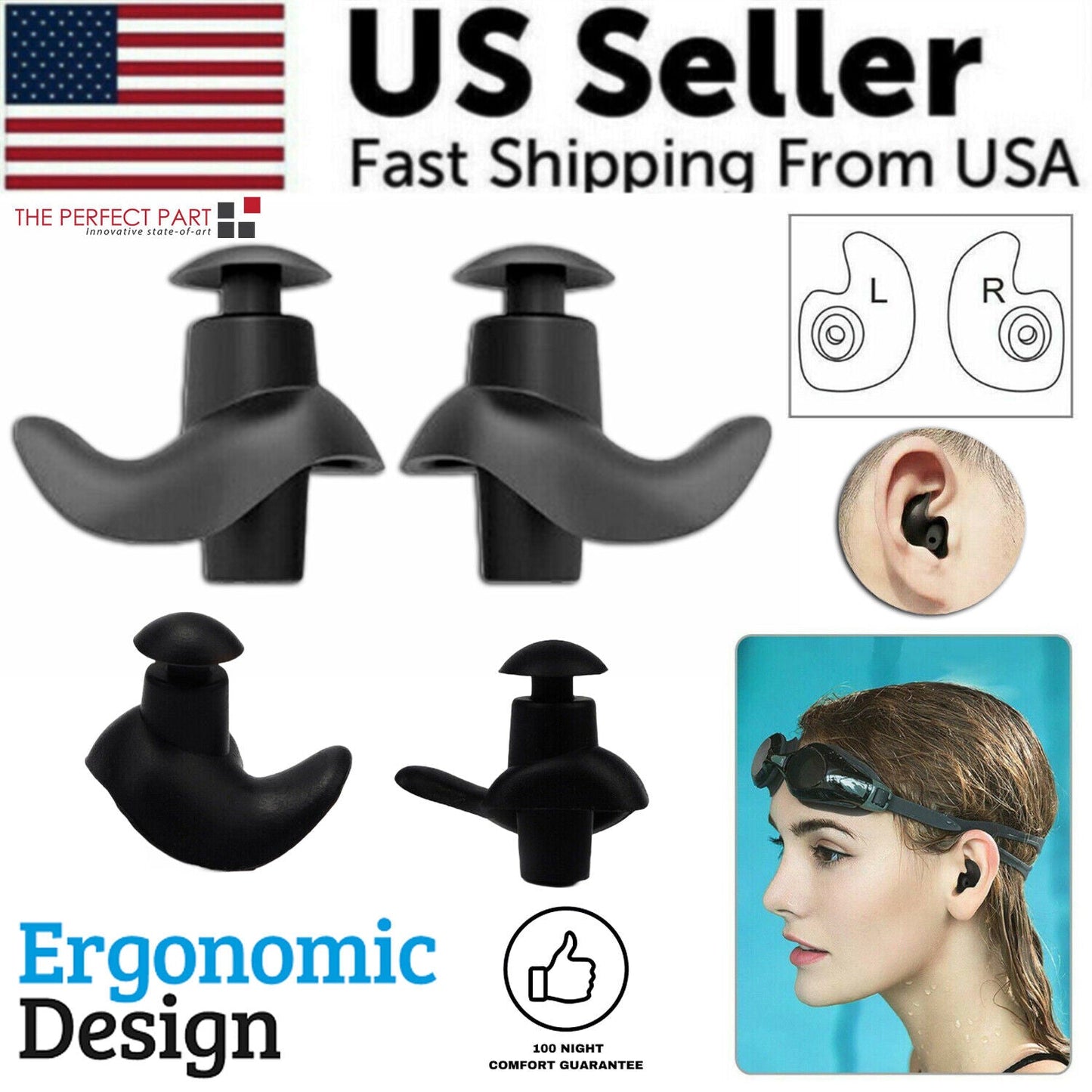 5/10 Pairs Soft Silicone Ear Plugs For Swimming Sleeping Anti Snore