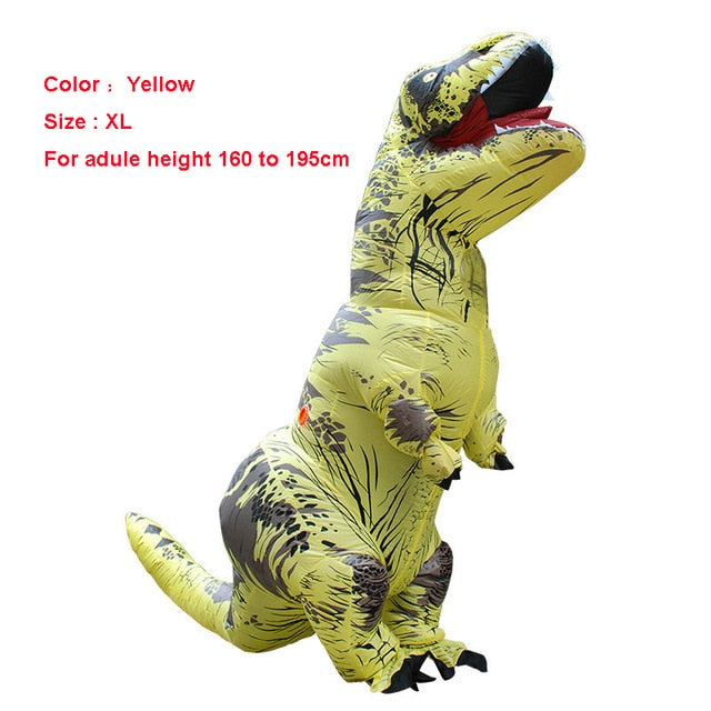 Unique Adult T-REX Inflatable Costume Christmas Cosplay Dinosaur Anima