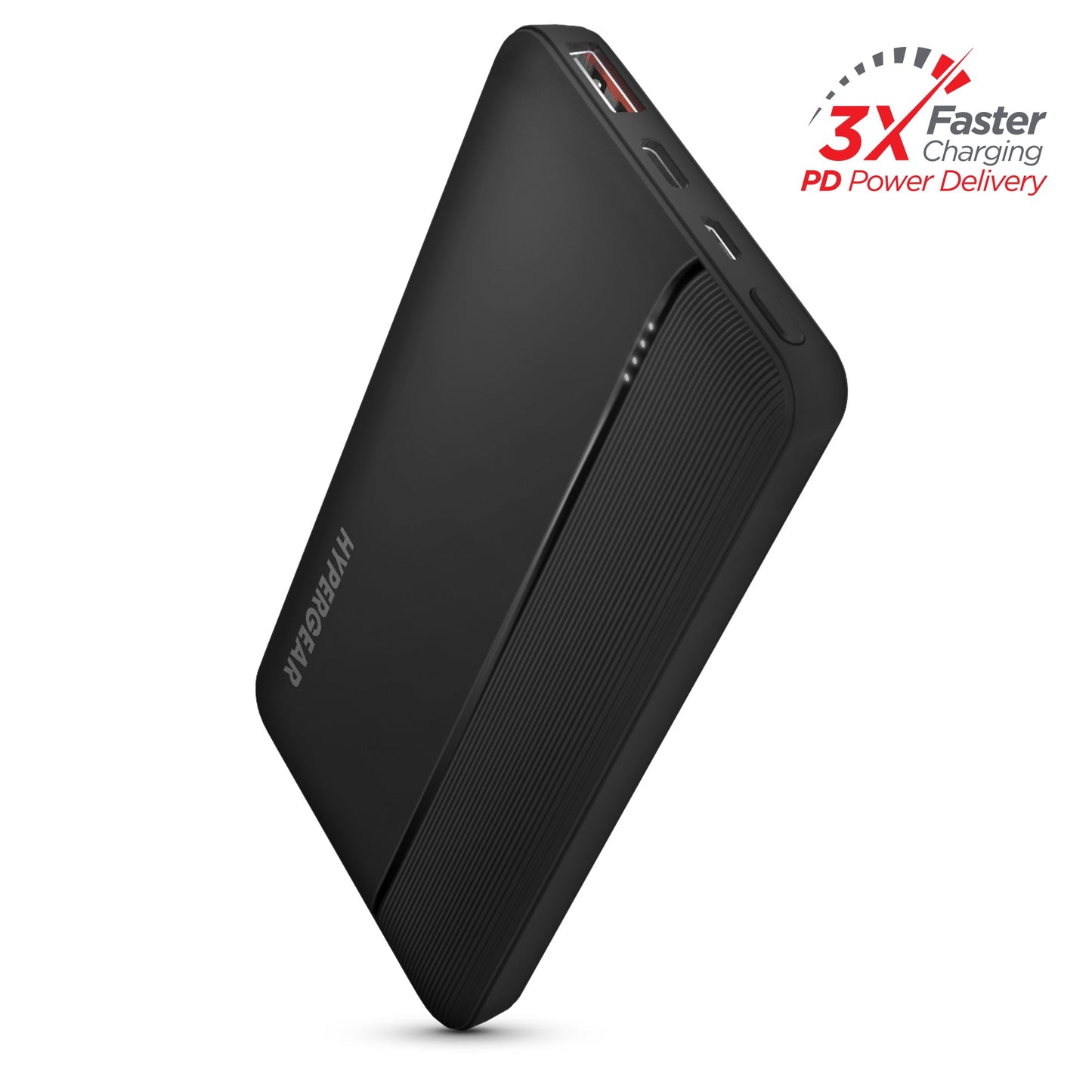 Hypergear 10000mAh 20W PD + USB Power Bank Black (15457-HYP)