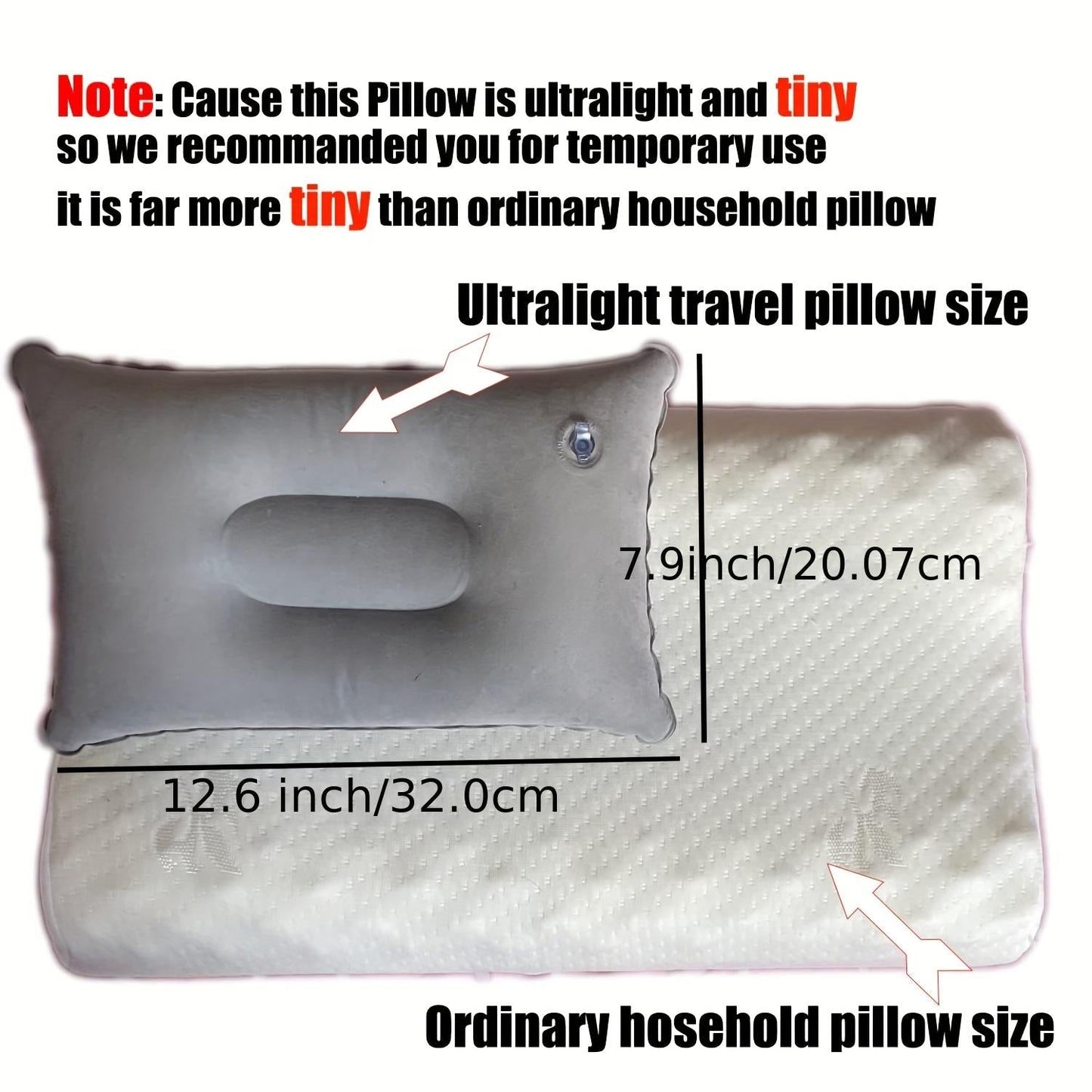 Comfortable Inflatable Pillow Perfect for Office Travel and Outdoors