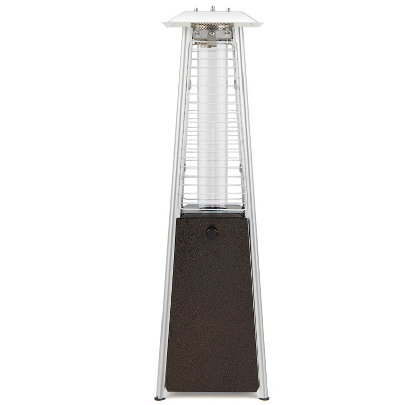 10000 BTU Portable Steel Tabletop Patio Heater with Glass Tube