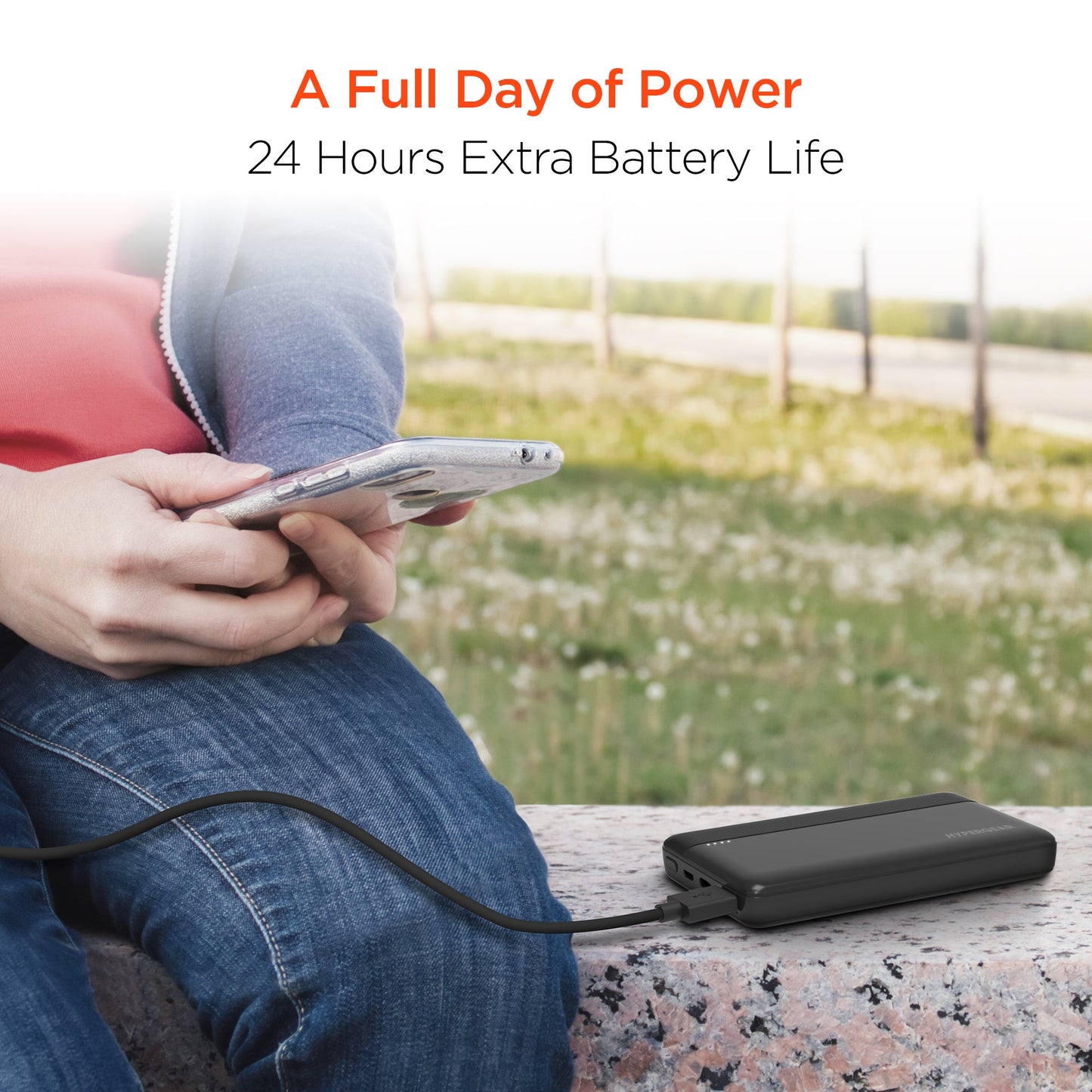 Hypergear 10000mAh 20W PD + USB Power Bank Black (15457-HYP)