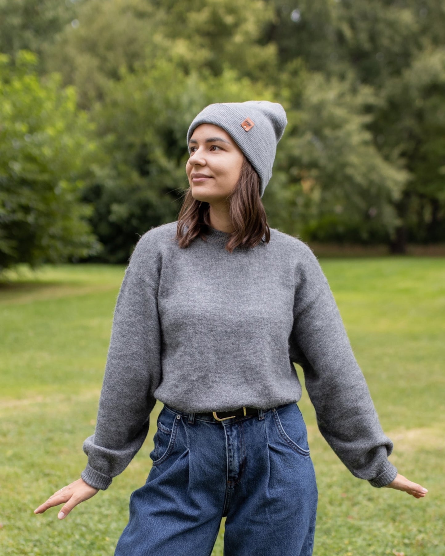 HAAKWEAR Knit Cuffed Beanie - Koala Gray