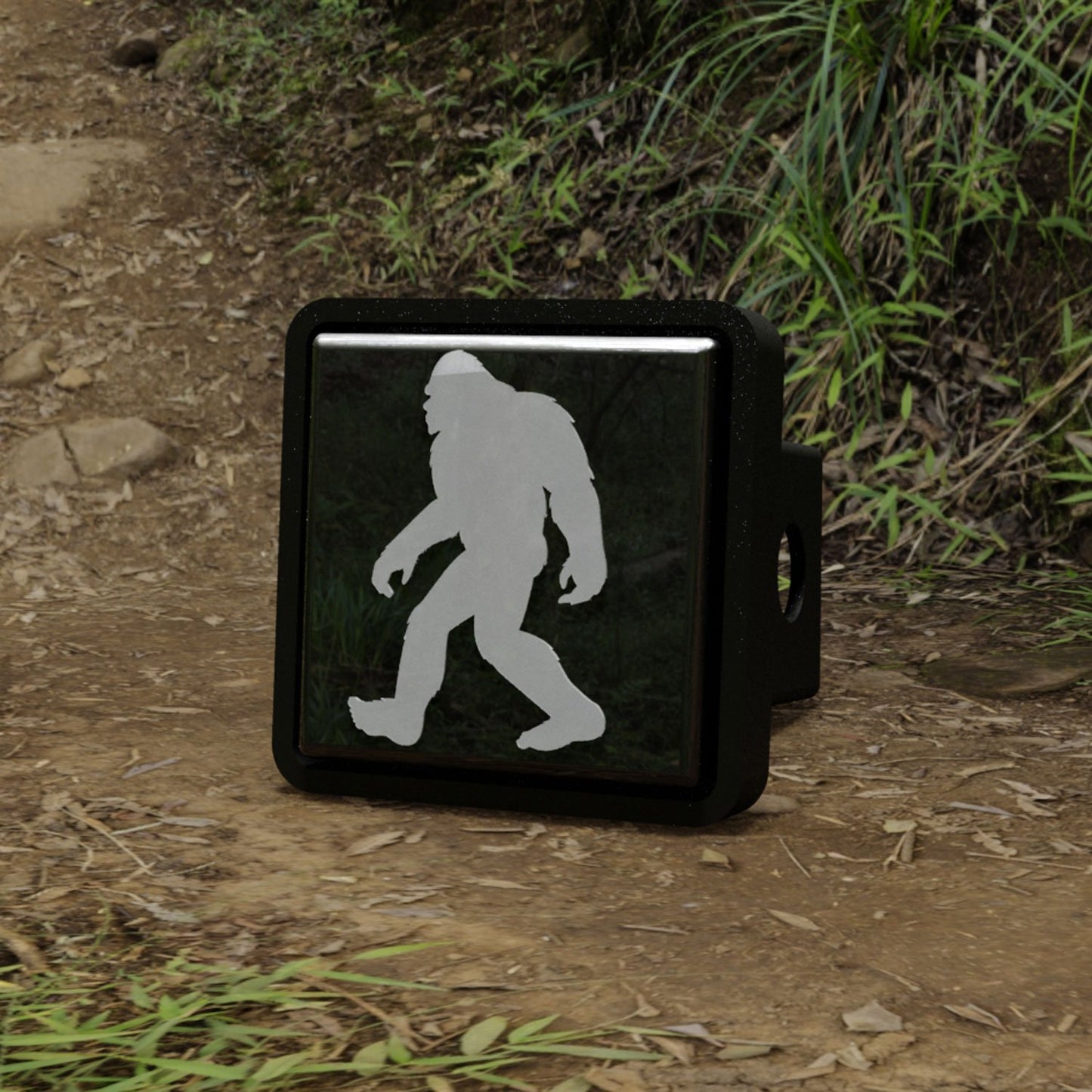 Wildman LED Hitch Cover - Universal 2-inch Receiver Brake Light with Sasquatch Design