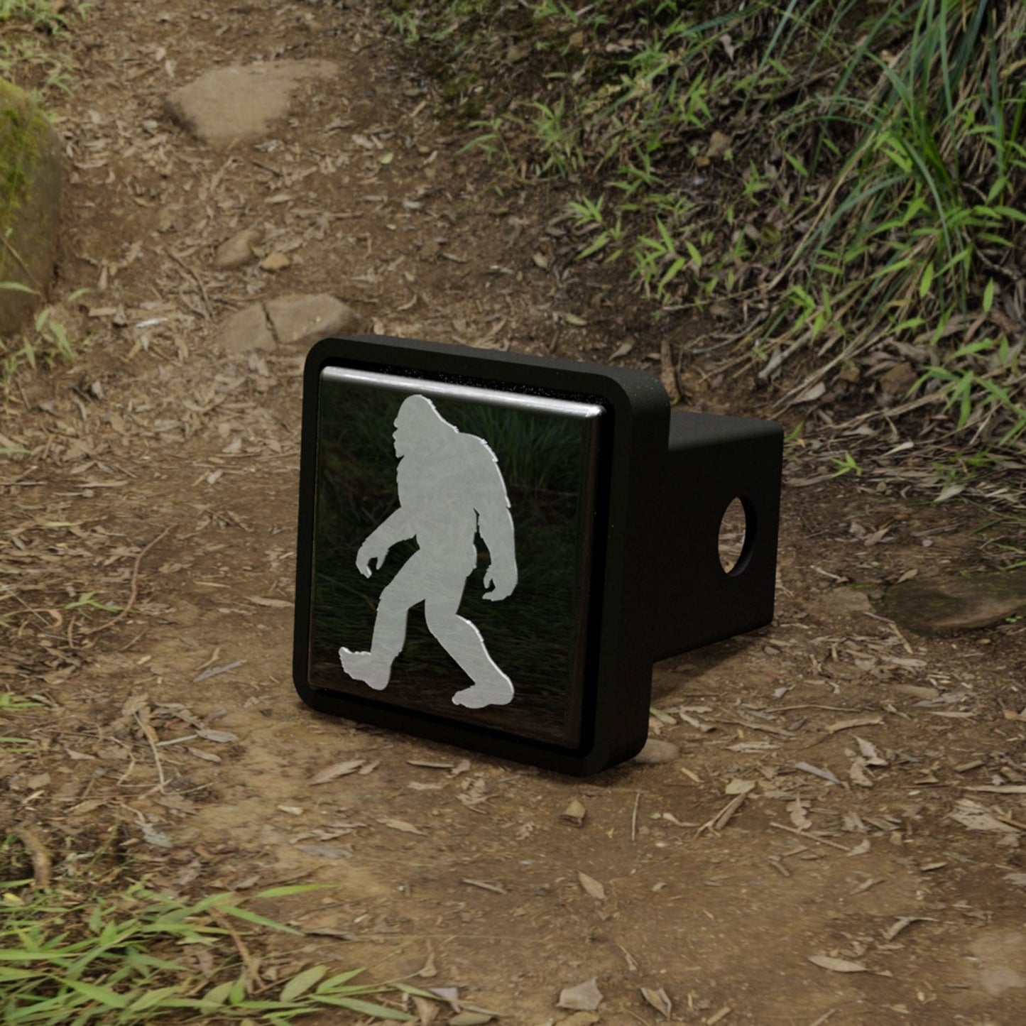 Wildman LED Hitch Cover - Universal 2-inch Receiver Brake Light with Sasquatch Design