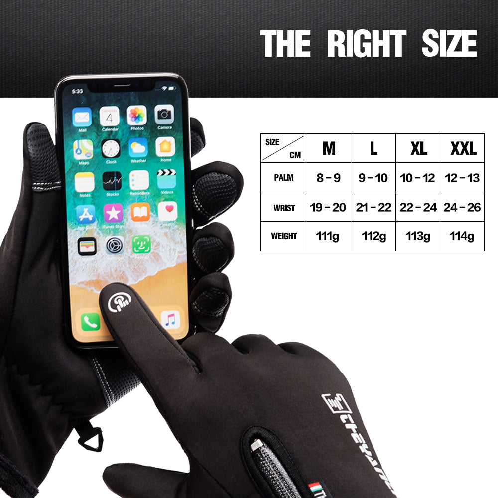 Winter Warm Gloves Touch Screen Waterproof Anti-slip Gloves