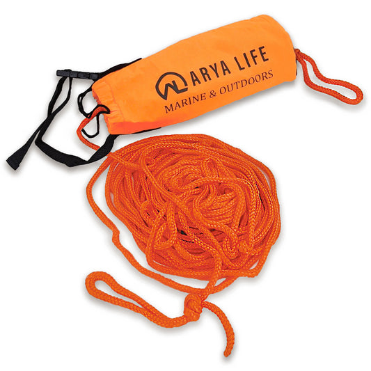 70ft Marine Rescue Throw Rope Bag - High Visibility Emergency Water Safety Equipment