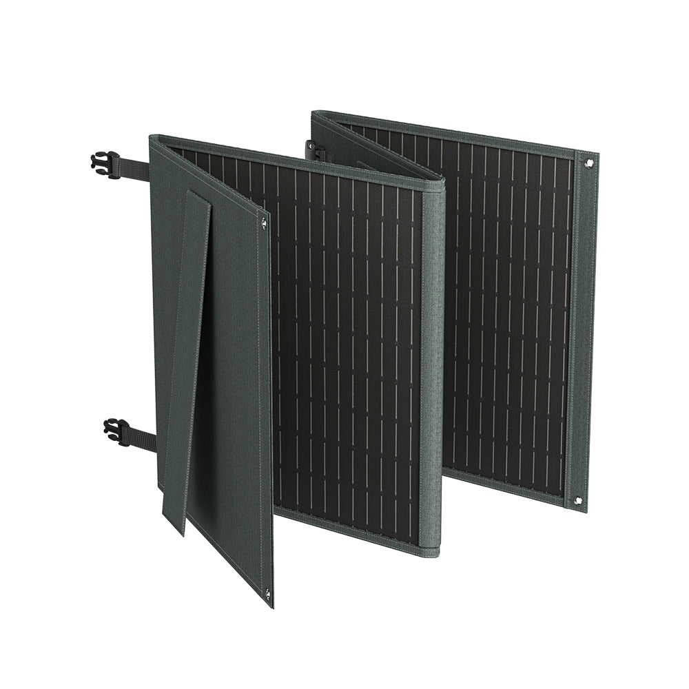 POWERWIN PWS110 Portable Solar Panel - 110W Foldable ETFE Solar Charger with Multi-Device Compatibility