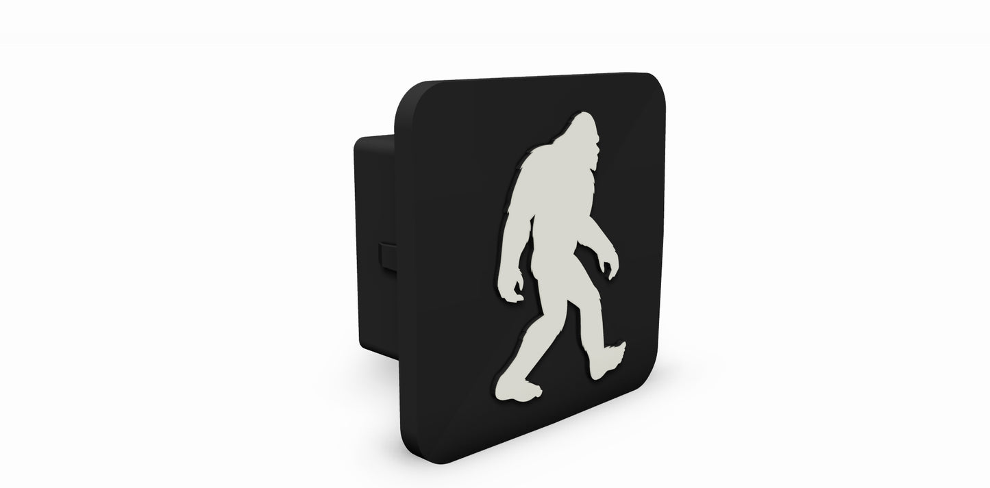 Bigfoot Rubber Hitch Cover - 2-inch Receiver Protector with Sasquatch Design