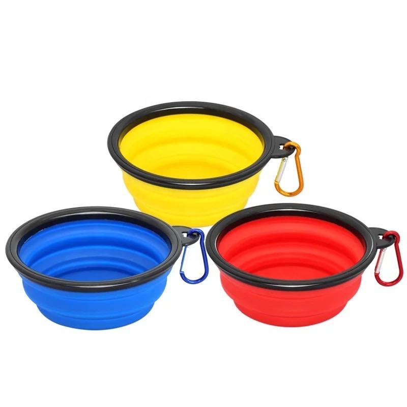 Collapsible Silicone Pet Travel Bowl - 1000ml Portable Dog & Cat Feeder