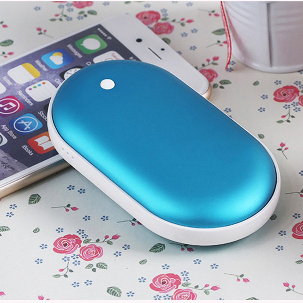 2-in-1 Portable Hand Warmer Power Bank - 5200mAh Rechargeable Winter Survival Device