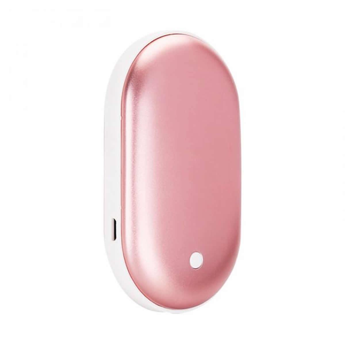 2-in-1 Portable Hand Warmer Power Bank - 5200mAh Rechargeable Winter Survival Device