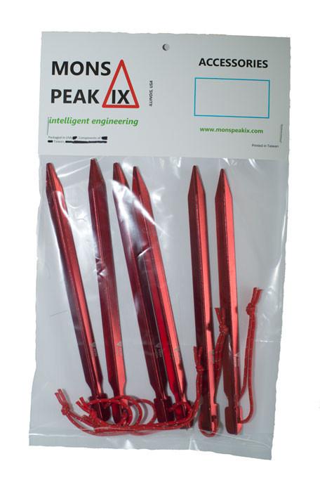 Tent Stakes, Y HA 7075 Al, (6 Pack)