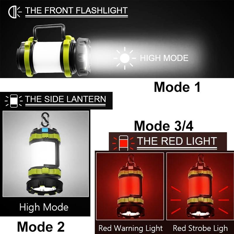 3-in-1 Portable LED Camping Lantern - Waterproof Multi-Function Emergency Light