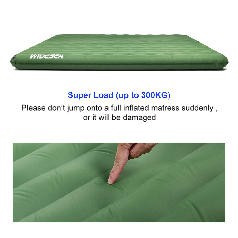 Camping Double Inflatable Mattress Outdoor Sleeping Pad Bed Ultralight