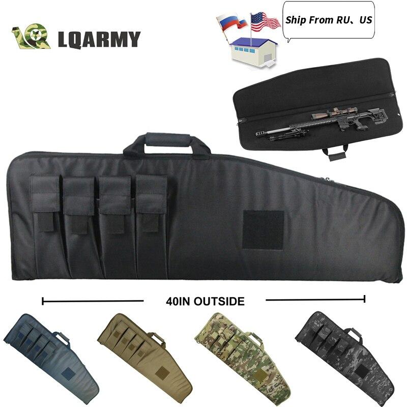 40-inch Tactical Rifle Case - Military-Grade Gun Storage Bag with Protective Padding