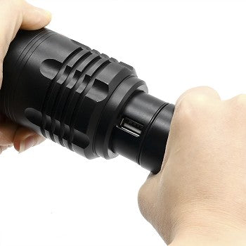 Stinger Pro 10000 Lumen Tactical Flashlight - USB Rechargeable LED Defense Light